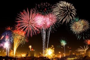 News Year's Eve fireworks display